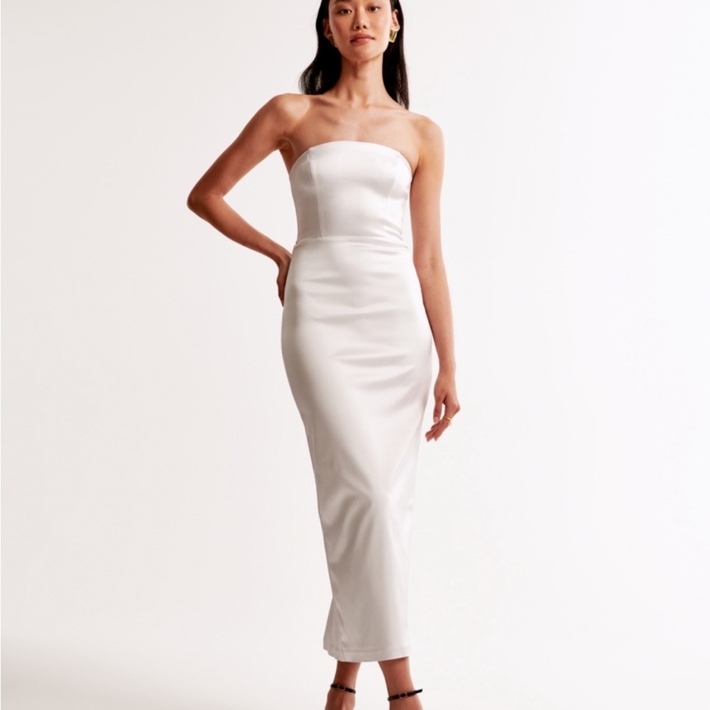 Abercrombie & Fitch Strapless White Dress